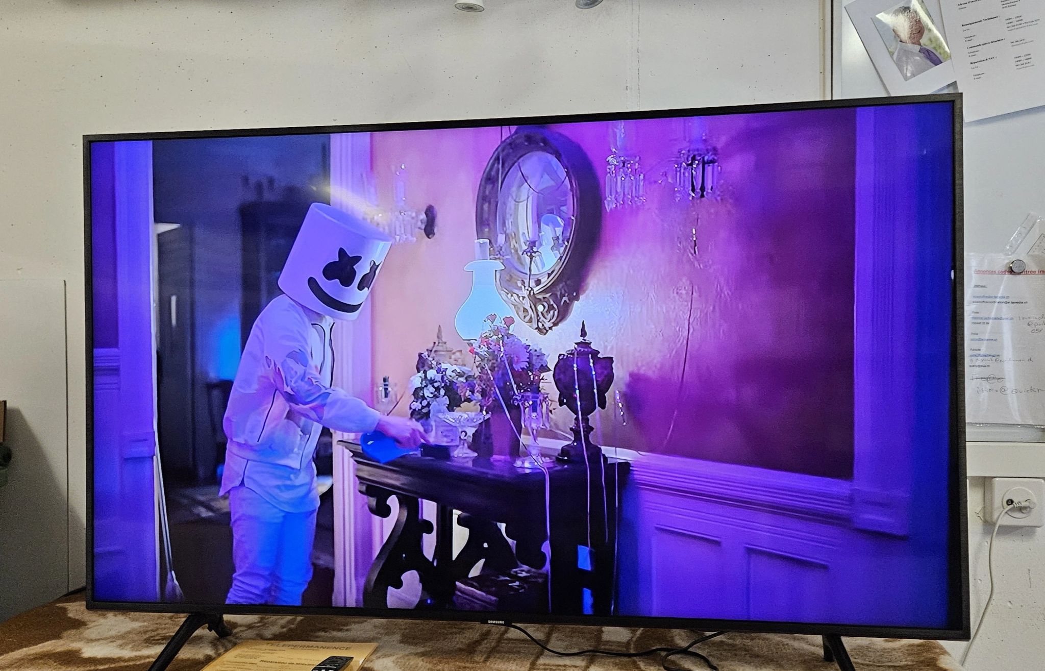 Photo d'une télévision QLED Samsung QE55Q60RAT que nous avons réparée
