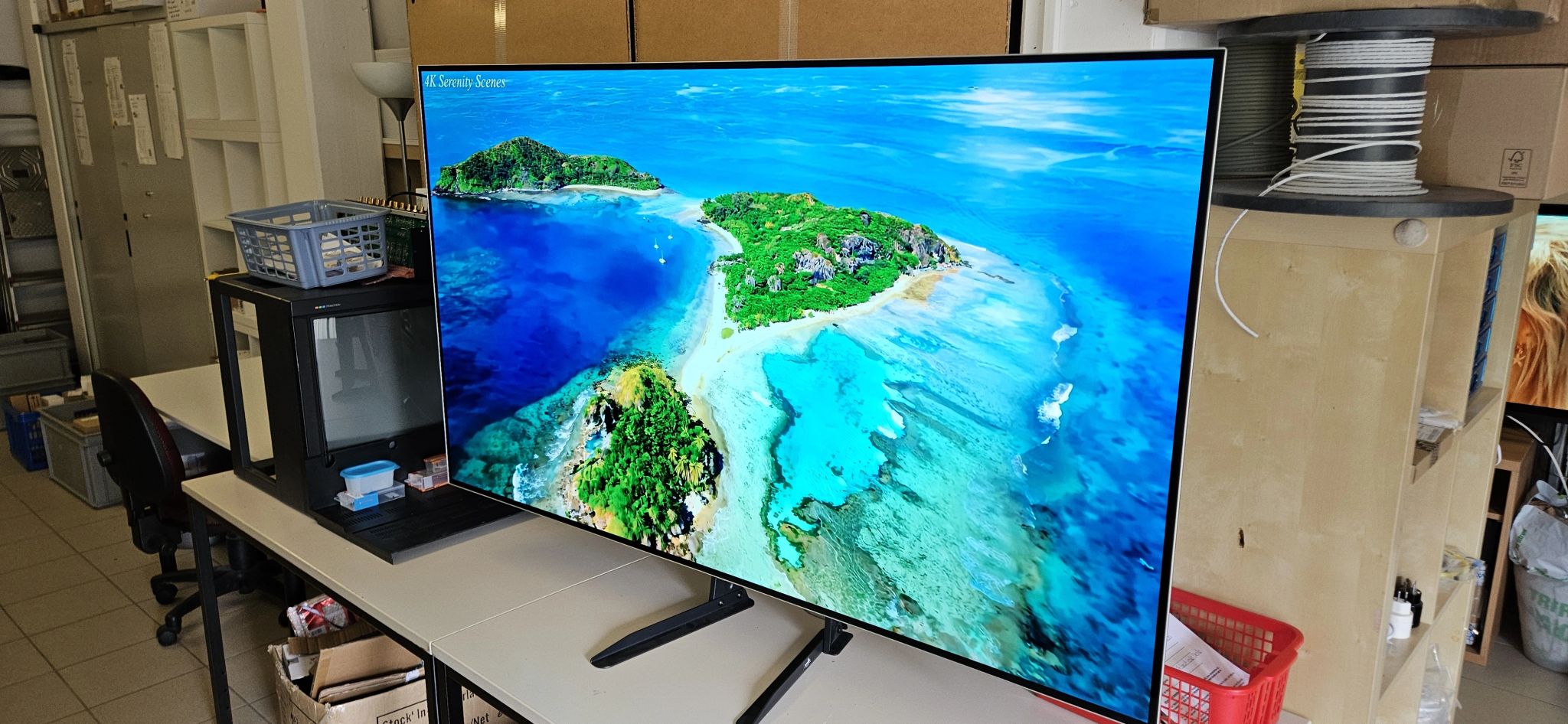 Photo d'une télévision LG OLED modèle OLED65B7V que nous avons réparée
