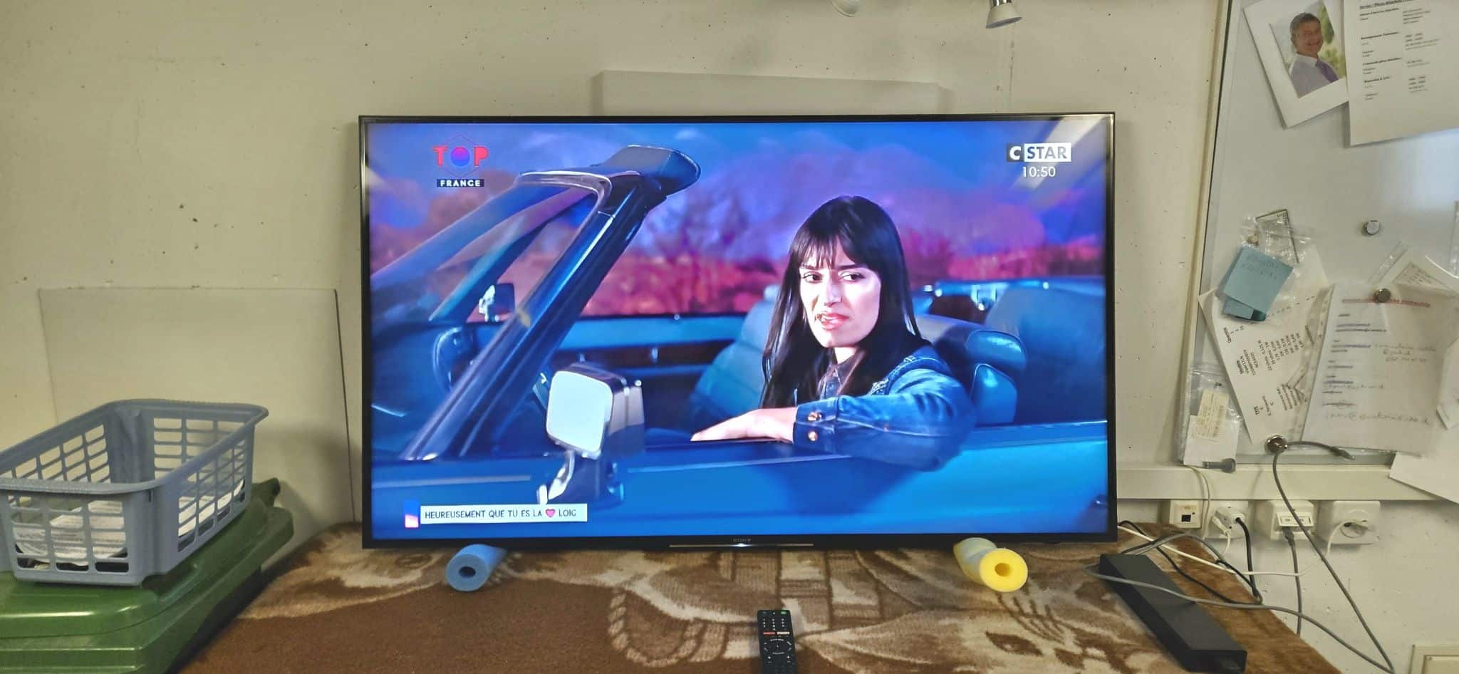 Photo d'une télévision Sony KD-55XD9305 que nous avons réparée