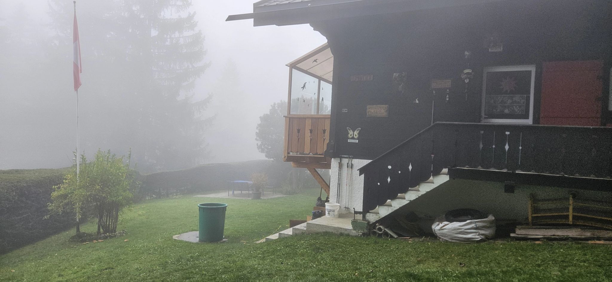 Photo de la villa d'un client aux Paccots chez qui nous sommes allés dépanner sa télévision