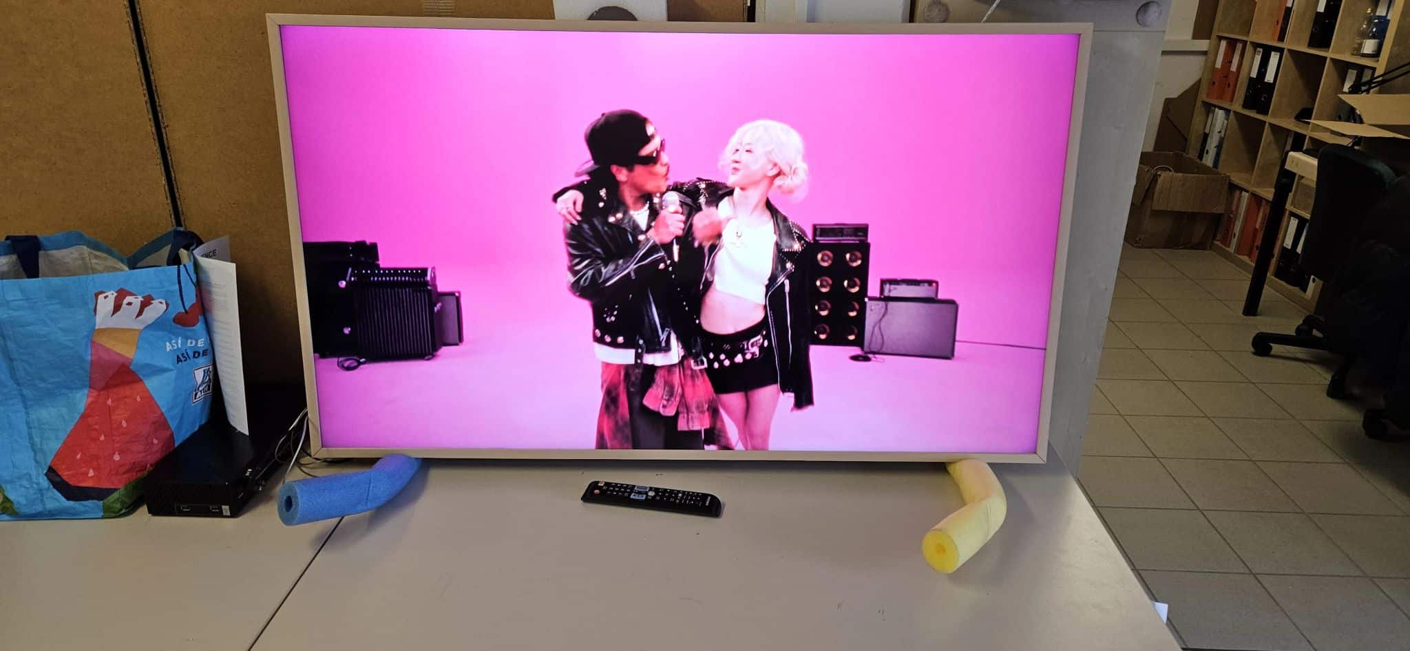 Photo d'une télévision Samsung The Frame QE55LS03TAUXZG que nous avons réparée