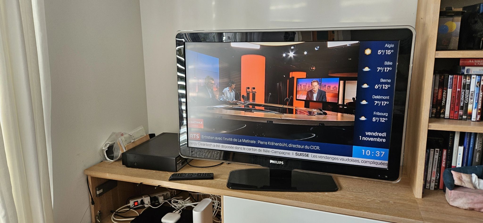 Photo d'une installation wifi Swisscom que nous avons réalisée